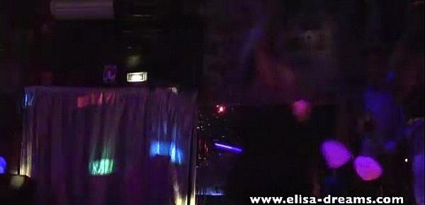  Dirty slut dancing and fucking in a swinger club